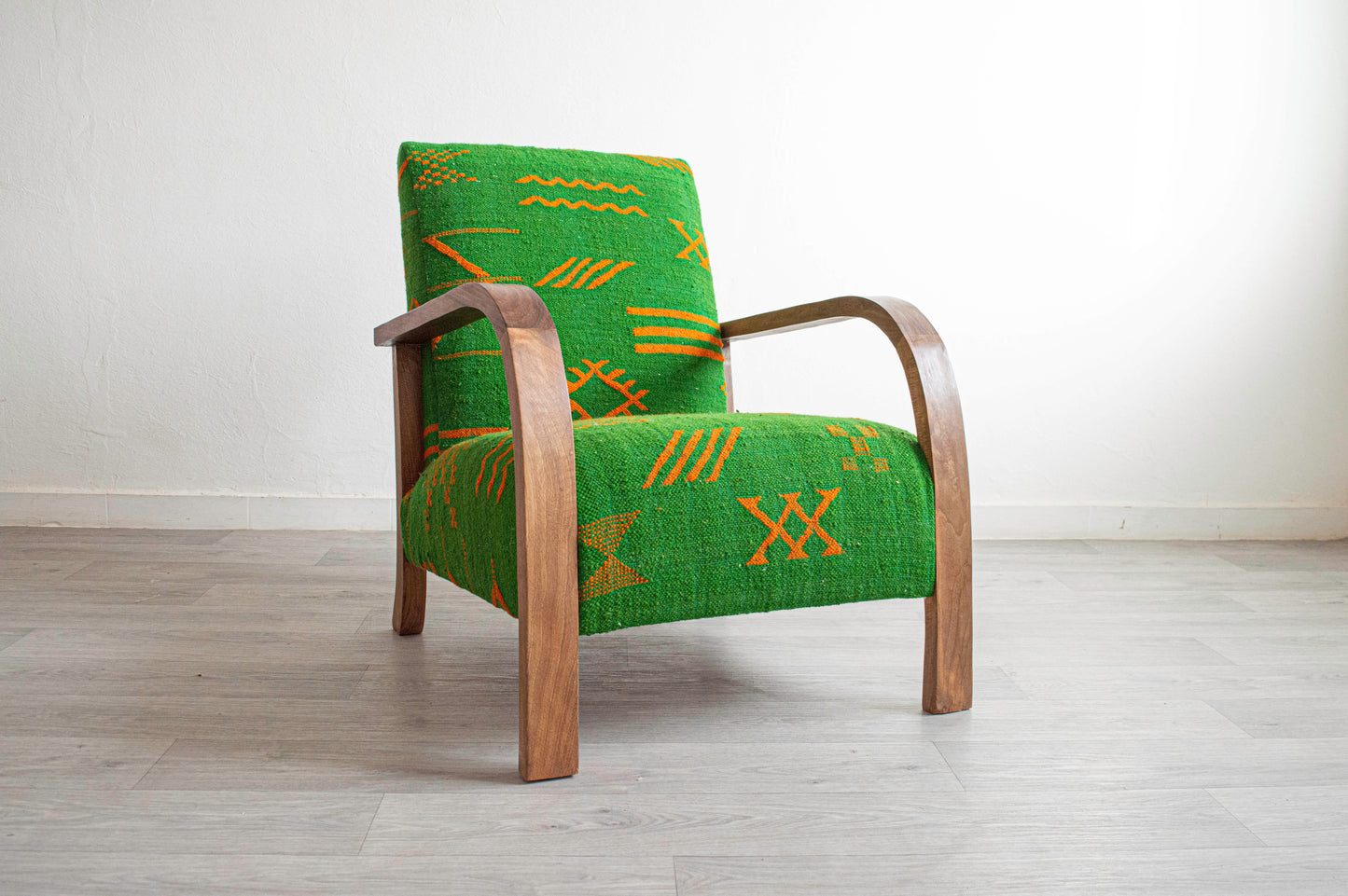 Moroccan Kilim Chair - Berber Symbols