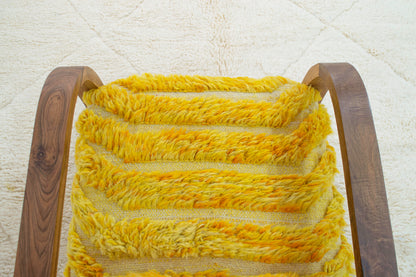 Midcentury Rug Chair - Yellow