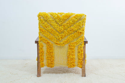 Midcentury Rug Chair - Yellow