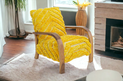 Midcentury Rug Chair - Yellow